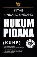 Kitab Undang-undang Hukum  Pidana
